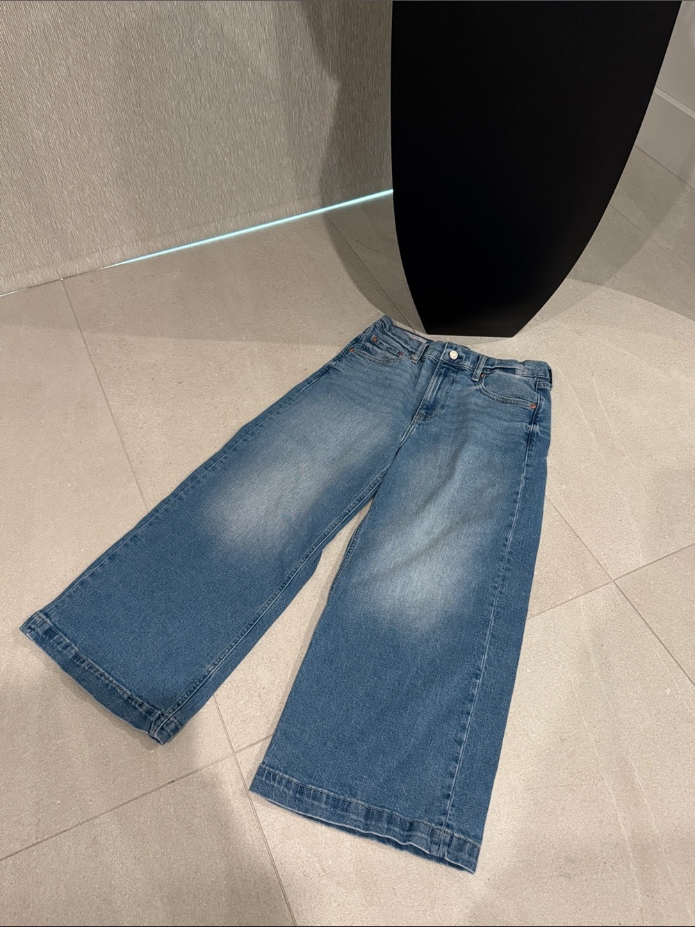 Gap Women’s Petite High Rise Stride Wide Leg Ankle JEANS 27 4P
